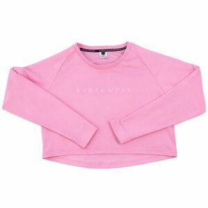 Ryderwear Pink Cropped Long Sleeve Workout Top Size XL